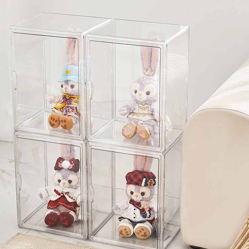 {จัดส่งที่รวดเร็ว} ตู้ใส กล่องใสเก็บของ กล่องเก็บของที่เก็บกระเป๋า ตู้พลาสติกกล่องเก็บของโปร่งใส แสดงผลกันฝุ่นตู้เก็บของ - รูปที่ 6