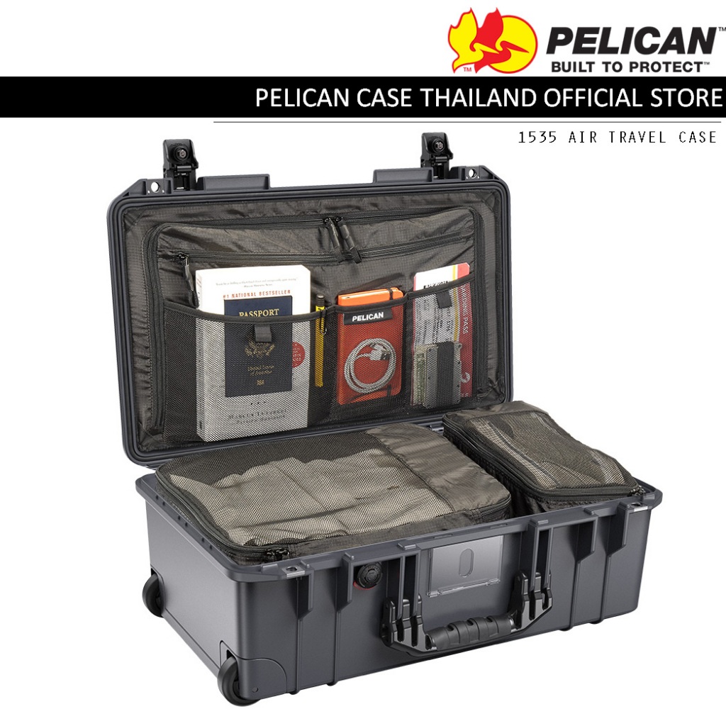 Pelican 1535 Air Travel Carry-on Case - Charcoal - กระเป๋าเดินทางมีล้อลาก