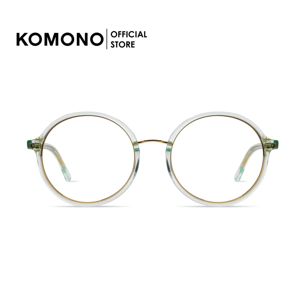 KOMONO Alvie Miami กรอบแว่นตา ทรงกลม oversize สีเขียวใส