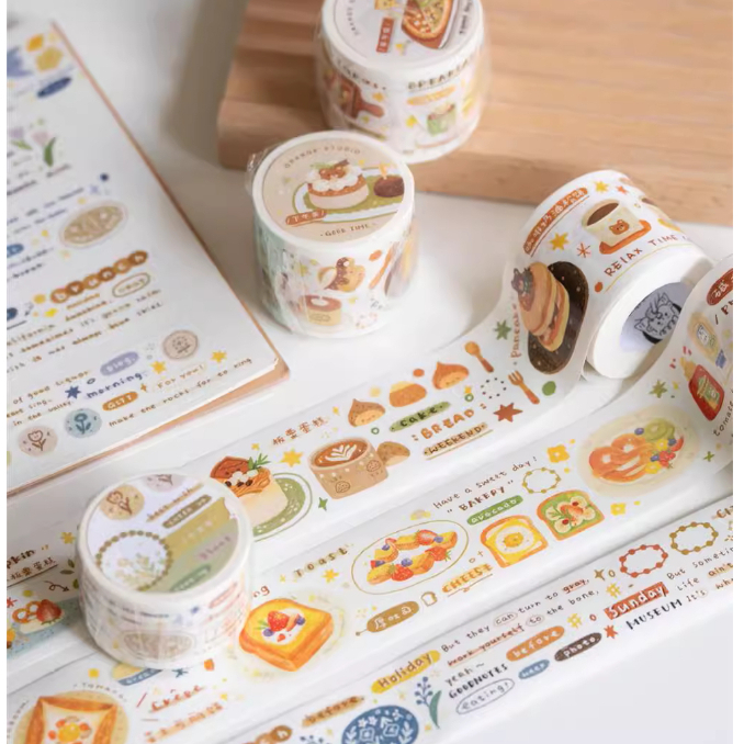4/6/67 เพิ่มลายใหม่ พร้อมส่ง Masking Tape ลายสวยๆจากแบรนด์ "ORANGE" เทปตกแต่งน่ารักๆ