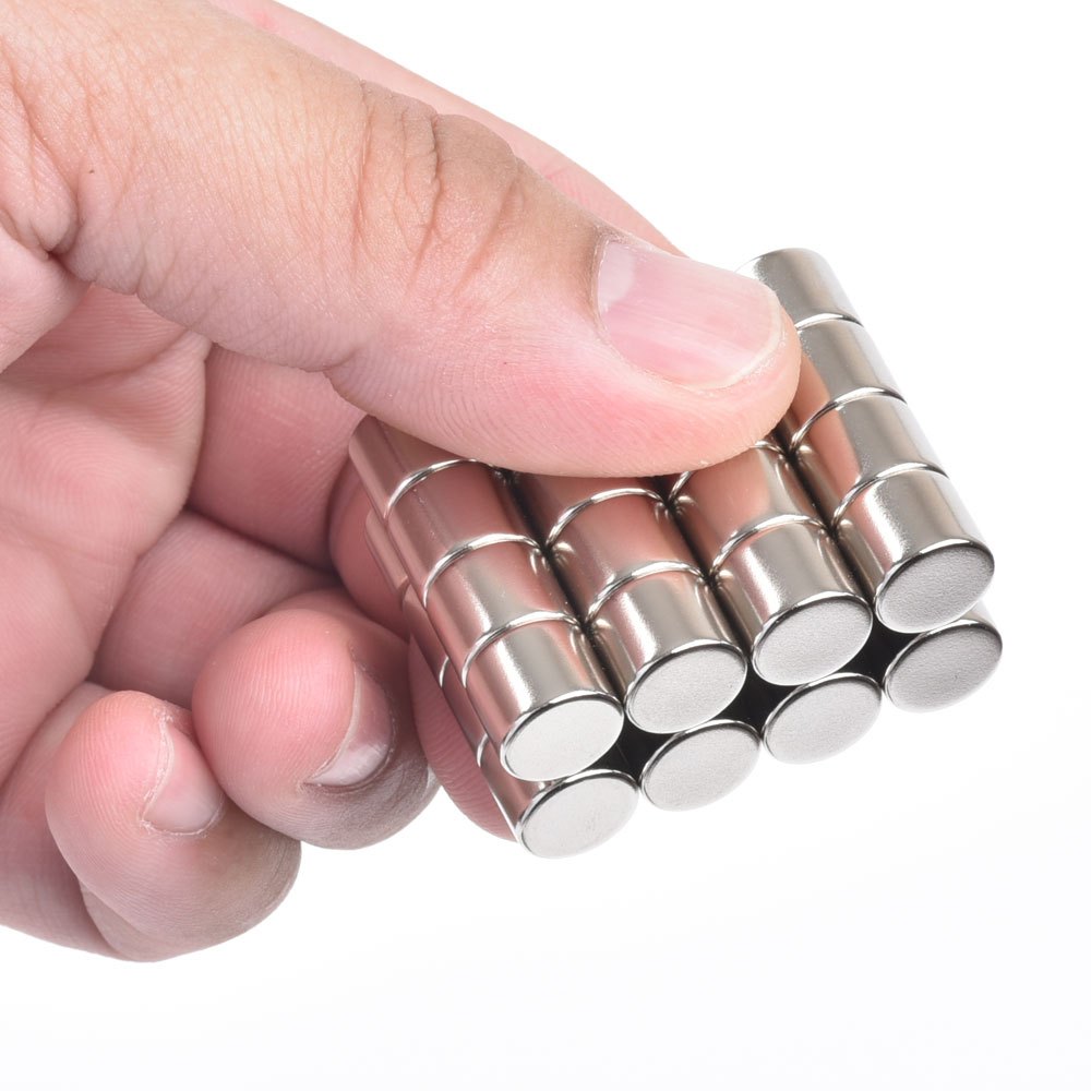 แม่เหล็กแรงสูง 10x8mm นีโอไดเมียม Neodymium Magnet แม่เหล็กกลมแบน PEAK Magnetics งานเกรดแท้ แรงดึงดูดสูง BK1454