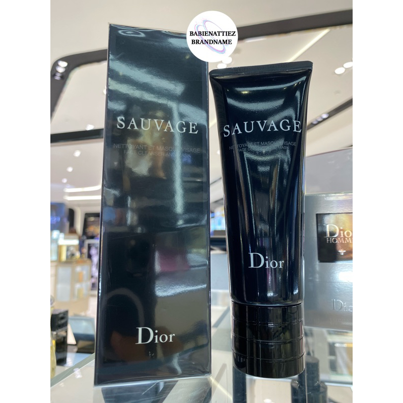 💥ใช้โค้ดลดสูงสุด 20%💥(แท้ 100% จาก King Power) Dior Sauvage Nettoyant Et Masque Visage Face Cleanser