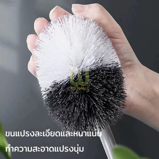 แปรงขัดชักโครก ที่ขัดห้องน้ำ ด้ามพลาสติก ขนแปรงหนาแน่น ทำความสะอาดได้ล้ำลึกทุกซอกทุกมุม