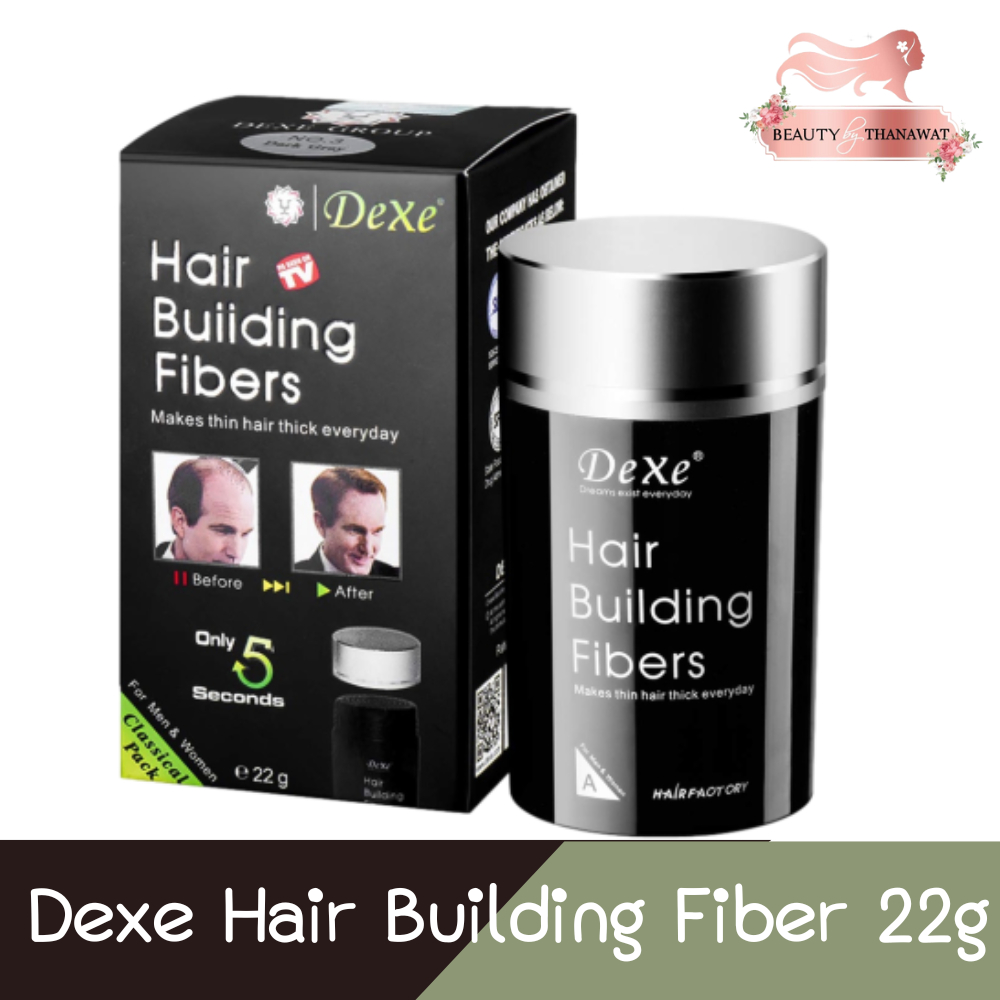 Dexe Hair Building Fiber 22g เด็กซ์ แฮร์ บิวดิ้ง ไฟเบอร์ 22กรัม