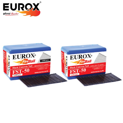 EUROX ตะปูลม คอนกรีต ขาเดี่ยว กล่องละ 1000 นัด รุ่น FST15 / FST18 / FST20 / FST25 / FST30 / FST35 / 