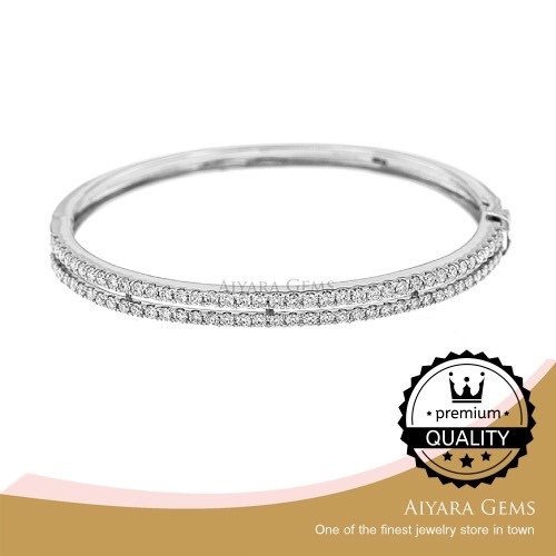 กำไลเพชร 1.67 กะรัต น้ำ 98F-VVS2 (B-5367)