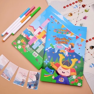 [โกญจนาท] สมุดลายญี่ปุ่น 70 แผ่นรวมปก | จดบันทึก ปกอ่อน สมุดนักเรียน ราคาถูก ลายการ์ตูน