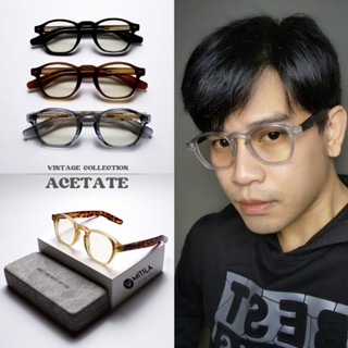 กรอบแว่นตาอะซิเตท เสริมโครงด้านใน​ 100% Acetate​ แข็งแกร็ง, …