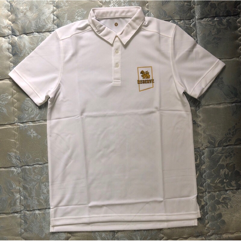 เสื้อโปโล สีขาว Singha Reserve เสื้อPolo