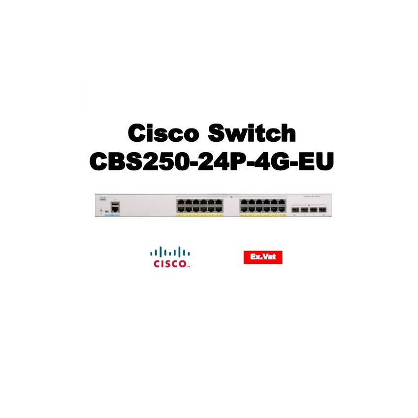 Cisco Switch  CBS250-24P-4G-EU