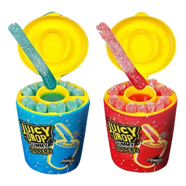 ❤️ พร้อมส่งจากไทย ❤️ ขนม USA Juicy Drop กัมมี่จิ้มเปรี้ยวจี๊ดดด - รูปที่ 4