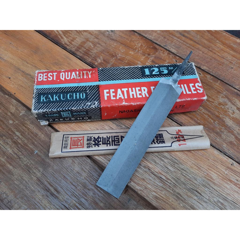 ตะไบญี่ปุ่น ตะไบขนนก ตะไบแทงเลื่อย 2 หน้า 125 มิล KAKUCHO FEATHER EDGE SAW FILE