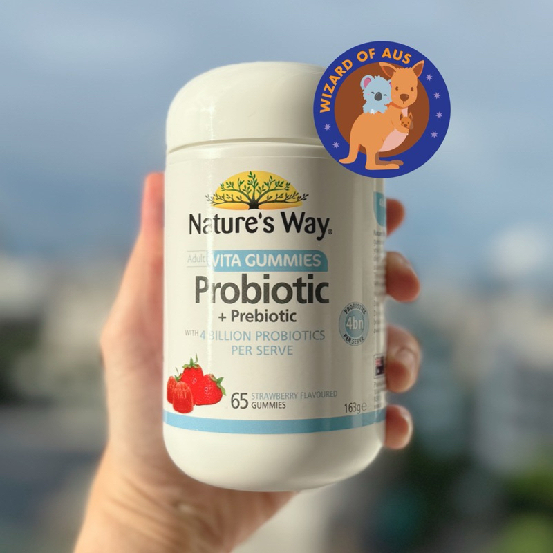 Nature's Way Adult Vita Gummies Probiotic + Prebiotic 65 Gummies พรีไบโอติก โปรไบโอติก สำหรับผู้ใหญ่ 65 กัมมี่