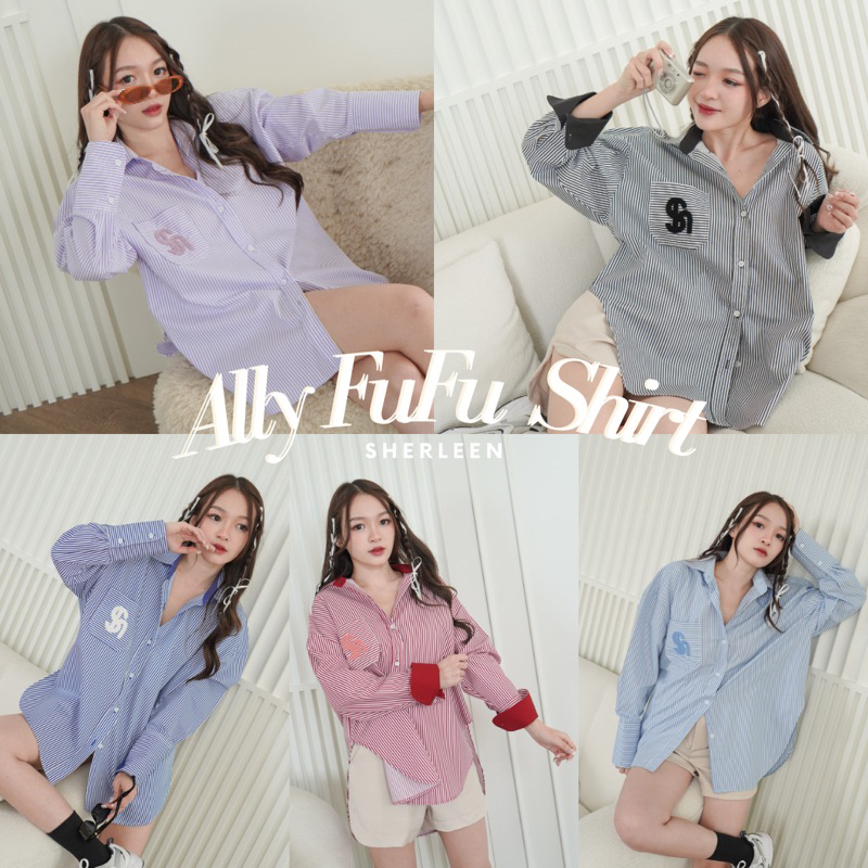 ซื้อ 🔥[โค้ด 30% + ติดตามร้านเหลือ 490.-] #พร้อมส่ง 7สี New ally fufu #oversize #oversize #sherleen #เชิ้ตตัวใหญ่ #เชิ้ตเกาหลี