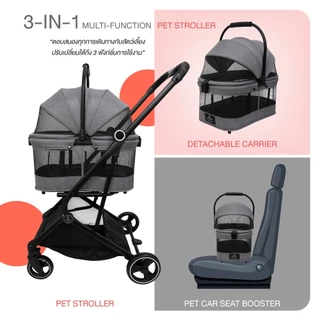 Pawwy Shiba Pet Stroller รถเข็น Multi function เหมาะสำหรับสัตว์เลี้ยงขนาดเล็ก รองรับน้ำหนักได้สูงสุด 20 กก