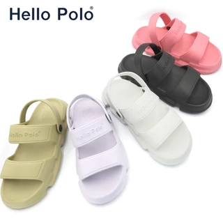Hello Polo รองเท้าแตะ แฟชั่น กันลื่น 3cmพื้นหนา นุ่มใส่สบาย เหมาะกับฤดู น้ำหนักเบา ที่บ้าน ลางแจ้ง ห้องน้ำ hp8012