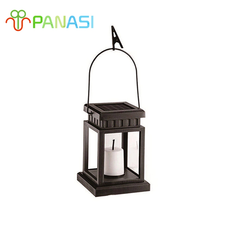 Panasi โคมไฟแสงเทียน โซล่าเซลล์ โคมไฟโซล่าเซลล์รูปทรงตะเกียง แสงเทียน พลังงานแสงอาทิตย์ โคมไฟรูปเทียน Solar light ไฟประด