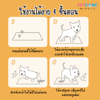 PETZONE แผ่นรองฉี่พรีเมี่ยม แผ่นรองฉี่สุนัข แมว สัตว์เลี้ยง Pet Pad หนาพิเศษ ซึมซับดี แห้งไว ดูดซับกลิ่น ไม่รั่วซึม