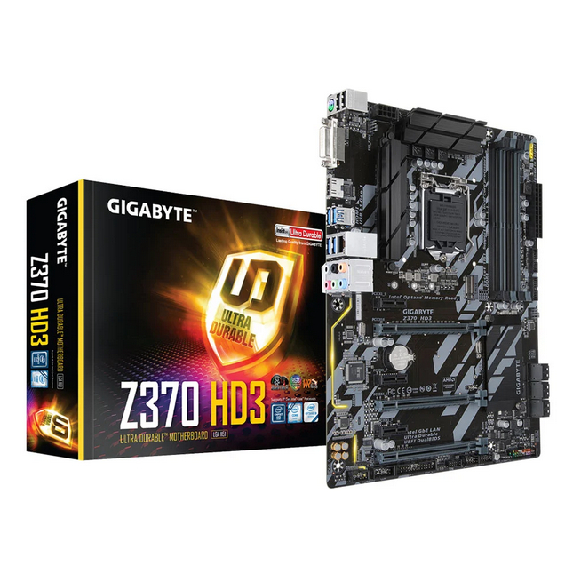 MAINBOARD (เมนบอร์ด) 1151 GIGABYTE Z370 HD3