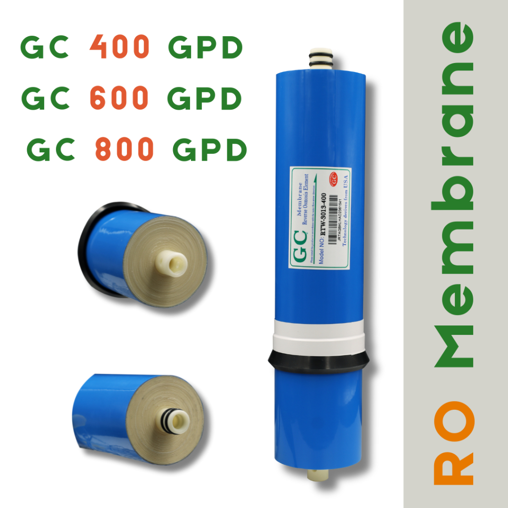 ไส้กรองน้ำ RO membrane GC 400 600 800GPD (1,600-3200 ลิตรต่อวัน) 12นิ้ว