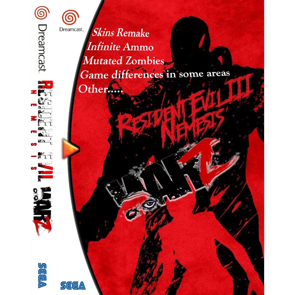 Dreamcast - Resident Evil 3 : Nemesis War Z  // เวอร์ชั่นพิเศษ ไม่มีวางจำหน่ายตามปกติทั่วไป