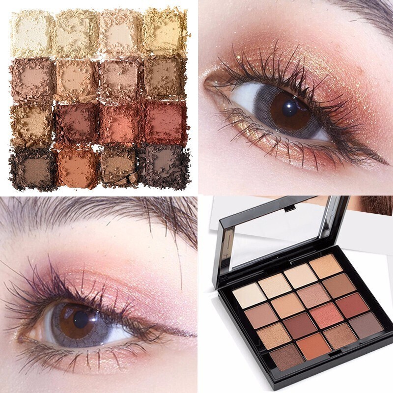 NYX 16 Color Eyeshadow เครื่องสำอาง พาเลตต์อายแชโดว์ 16 สี