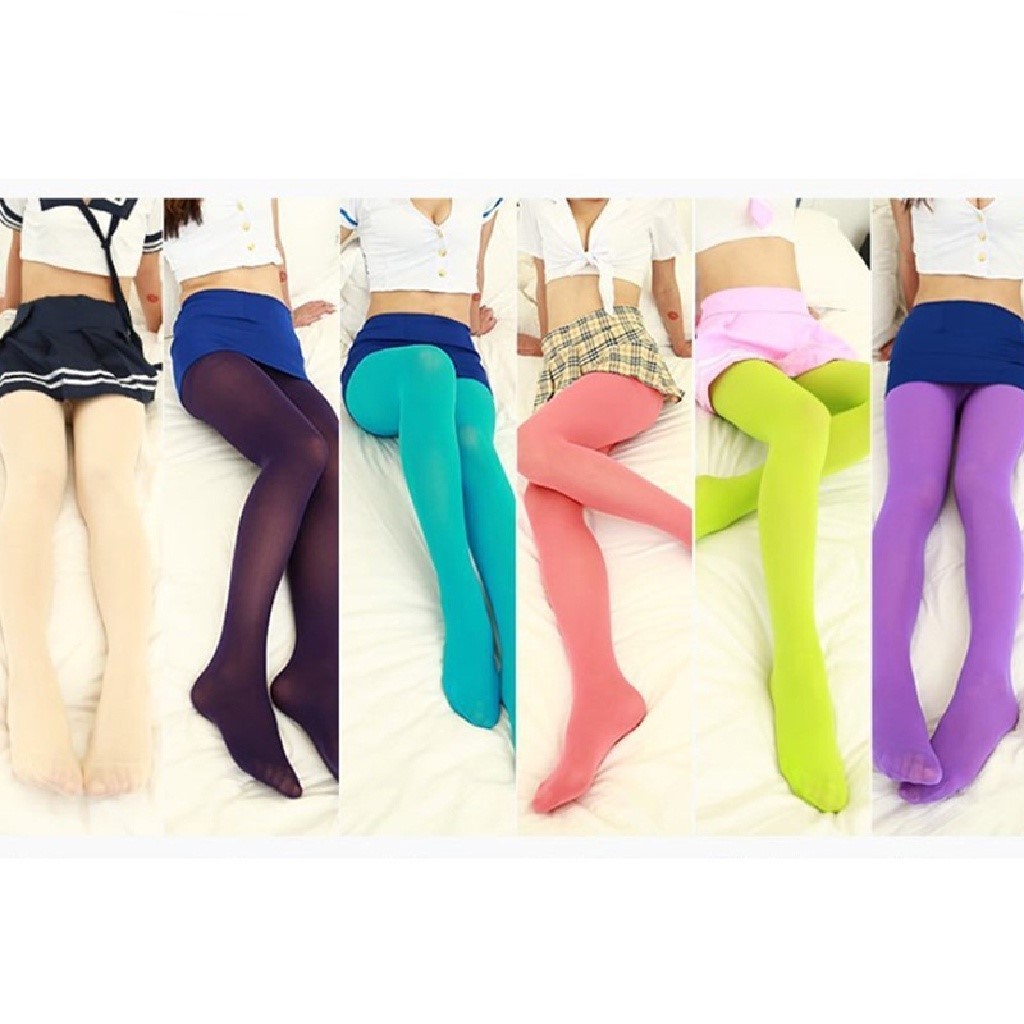 ถุงน่องแฟชั่น ถุงน่องแฟนซี เนื้อหนาสีแจ่มยืดๆ เอวยืดถึง45นิ้ว ฮาโลวีน Fashion stockings, fancy stockings