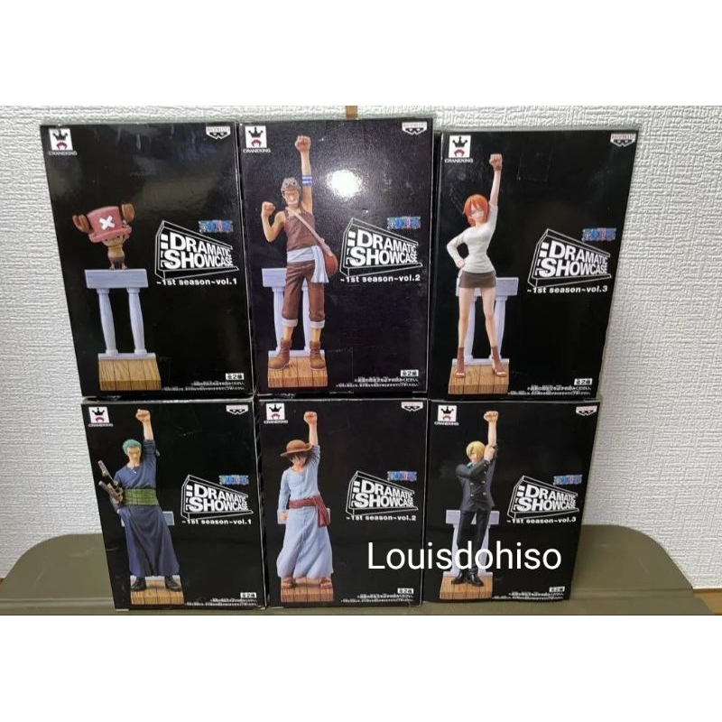 ของแท้ มือหนึ่ง โมเดลวันพีช One Piece Dramatic Showcase กลุ่มหมวกฟาง one piece