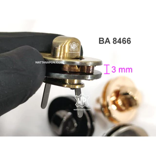 BA 8466 ตัวล็อคฝากระเป๋า แบบหัวลูกบิด ขนาด29x22mm. Zinc Alloy Handbag/Purse Snap Lock