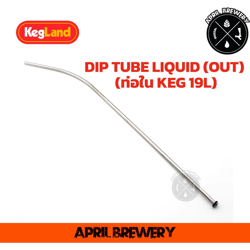 DIP TUBE LIQUID (OUT) ท่อใน KEG 19L รวมยางโอริง Kegland KL03124