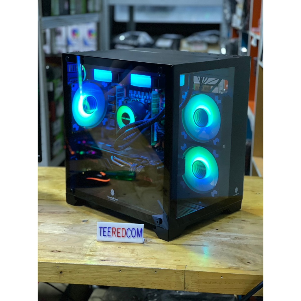 คอมพิวเตอร์ 16คอ32เทรด บอท ตัดต่อ เล่นเกมส์ INTEL xeon E5 2698B V3 16C 32T RAM ECC DDR4 32GB VGA RX6