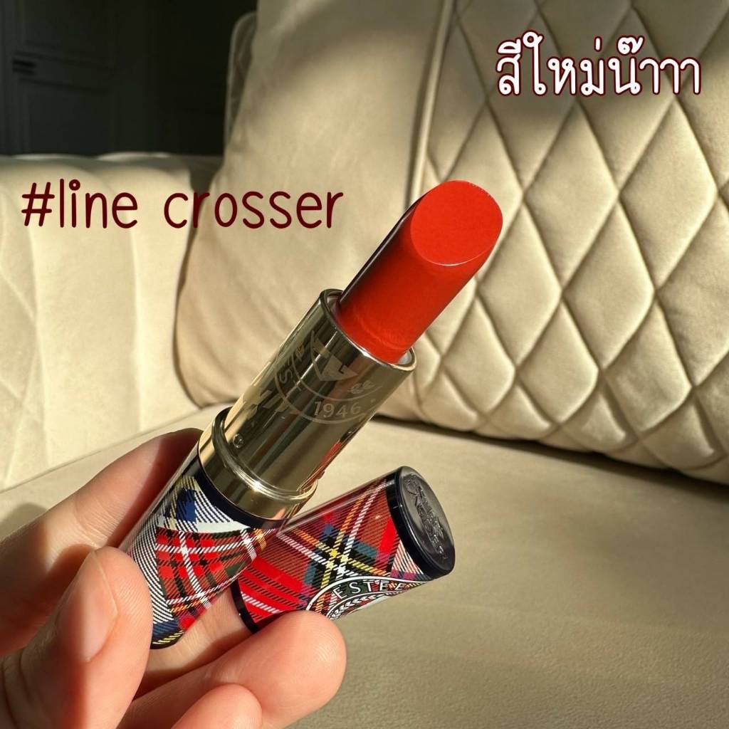 Estee Lauder Cross the Line Limited Edition Lipstick 2.8g.(No box) สี line crosser แท้ 100%