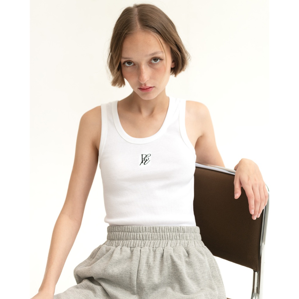 Patcha.co - Ellie Tank Top เสื้อกล้ามผ้าร่อง ทรงเข้ารูปพอดีตัว 4 สี - PCCT017