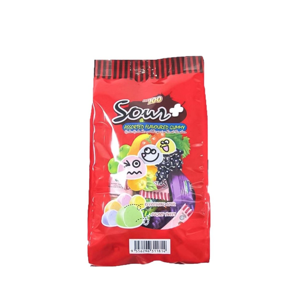 ห่อใหญ่สุด ลูกอมเปรี๊ยววววเปรี้ยวในตำนาน ห่อใหญ่ยักษ์ 150 เม็ด Lot 100 sour gummy candy ตัวเด็ดจากมาเลเซีย