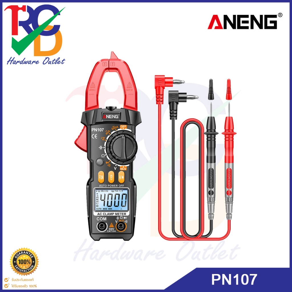 ANENGแคลมป์มิเตอร์ 600V PN107