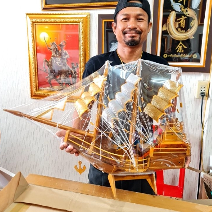 (เน้นแพ็คดี) เรือใหญ่ XXL เรือสำเภาจีน เรือสำเภา เรือเสริมฮวงจุ้ย ค้าขายร่ำรวย งานราบรื่น เรียกทรัพย์ ขนเงินทอง ราคา ถูกที่สุด ดีลบีเคเค