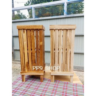 ที่ใส่ไม้กวาด ใส่ร่ม งานไม้สัก พร้อมส่ง