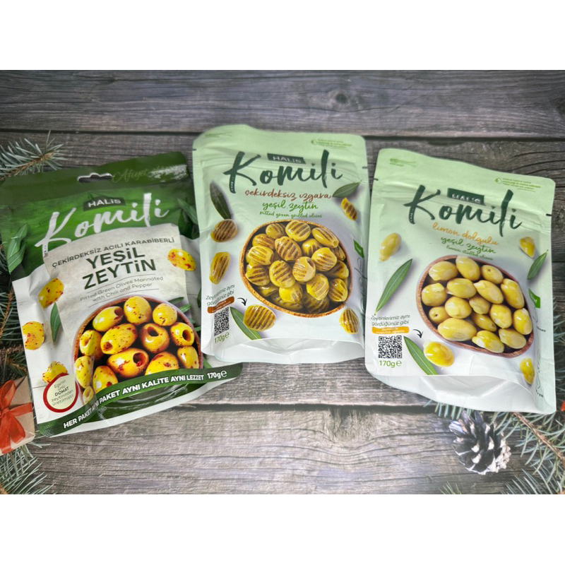 Green Olives 170 gr. / มะกอกเขียวจากตุรกี