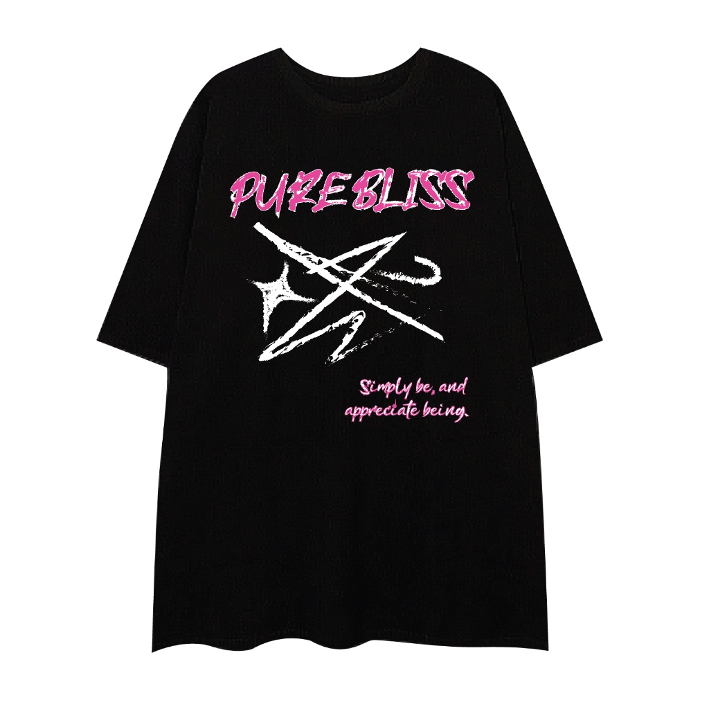 Meyoung - เสื้อยืดลายสกรีน ทรง Oversize Cotton 100 % ผ้านุ่มใส่สบาย