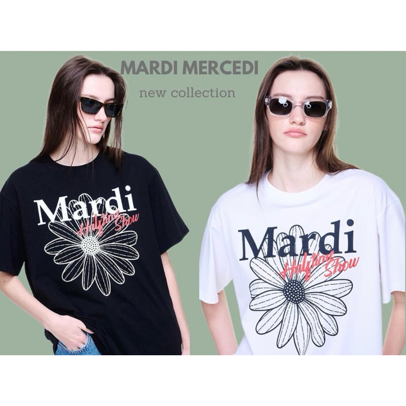 🌟STF_SHOP🌟เสื้อยืด แขนสั้น คอกลม งานคอป้ายZÄRÄ  สกรีนลายหน้าดอกไม้  เสื้องาน [ S-XL]