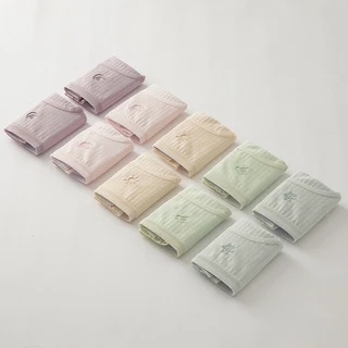 A-107 กางเกงในน่ารัก M-2XL สีพื้นลายสภาพอากาศ ผ้าคอตตอน พร้อมส่ง