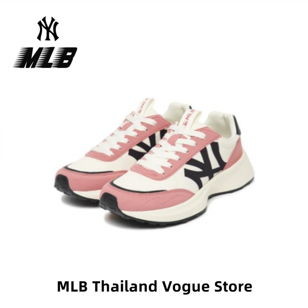 【ของแท้ 100%】MLB Chunky Jogger pink white