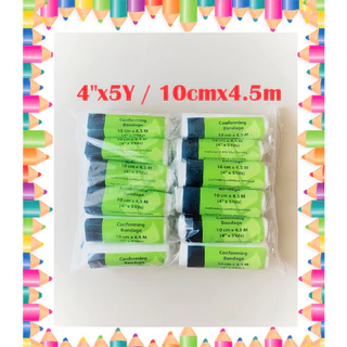 🚑Conforming Bandage🚑 ผ้าก๊อซพันแผลแบบยืดได้ ขนาด 2"x5Y,3"x5Y,4"x5Y,6”x5Y [12 ม้วน/แพ๊ค]