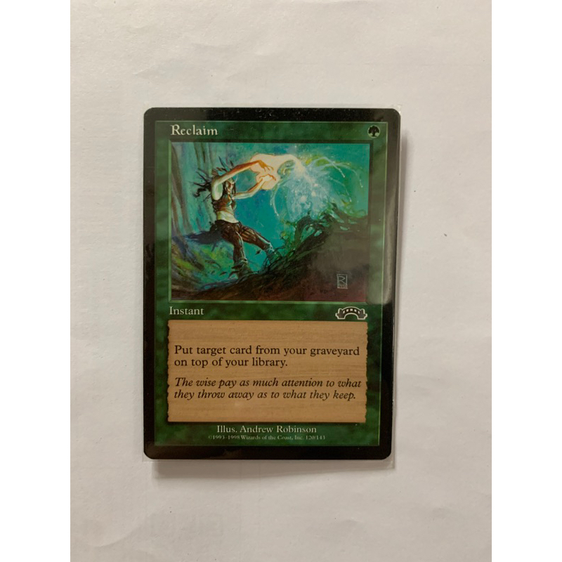 Reclaim , Commander EDH MTG SINGLE CARD