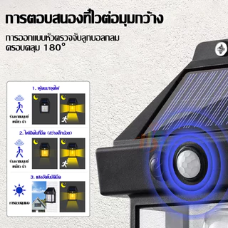 ไฟติดผนังโซล่าเซลล์ LED ติดตั้งง่าย ไม่ต้องเดินสายไฟ ไฟเซ็นเซอร์ ใช้พลังงานแสงอาทิตย์ ทรงวินเทจ สอบถามได้นะคะ