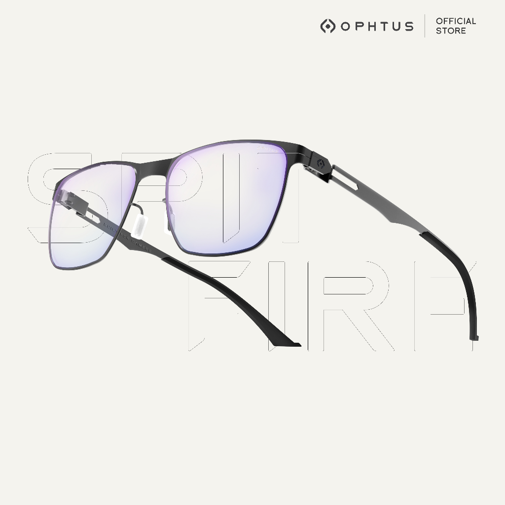 OPHTUS แว่นกรองแสงสำหรับเกมเมอร์ รุ่น Spitfire เลนส์ RetinaX Clear