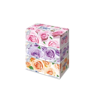 เซลล็อกซ์ โรซี่ 135 แผ่น แพ็ก 3 Cellox Rosy 135'S Pack.3 กระดาษเช็ดหน้า Facial Tissue