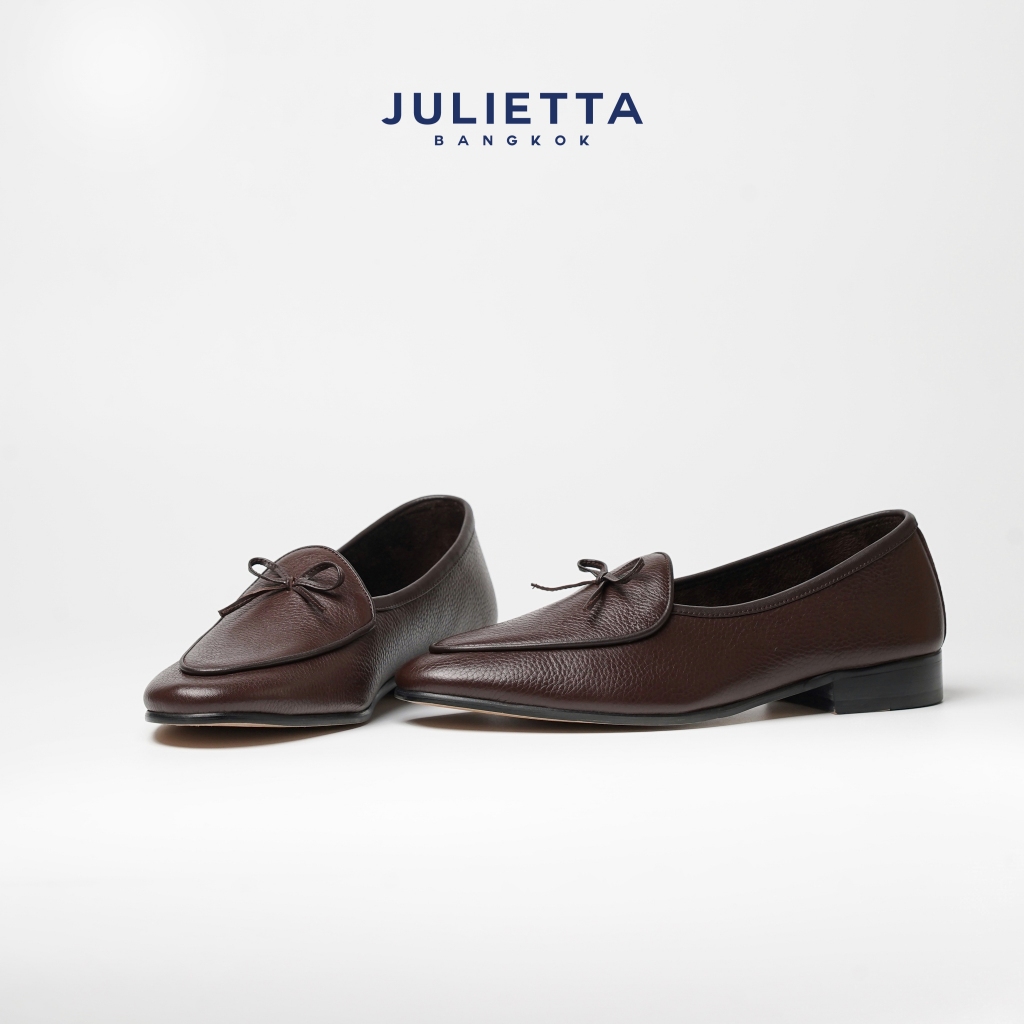 JULIETTA - String Belgian Loafer Calfskin Brown (Unlined)