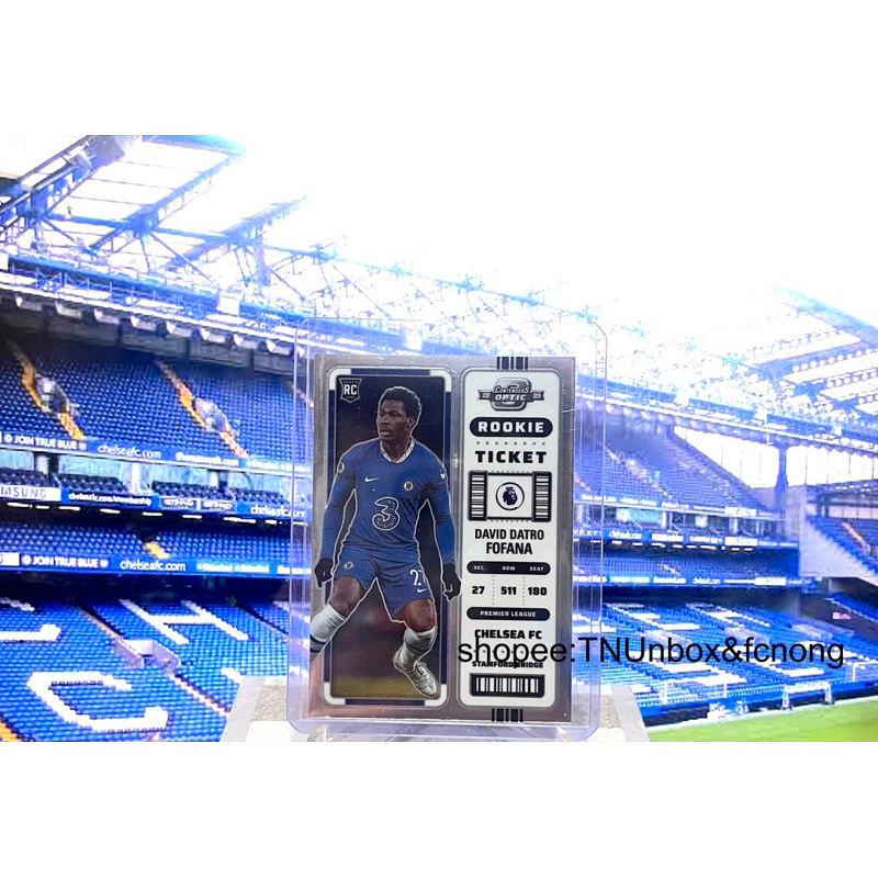 การ์ดนักฟุตบอล 2022-23 Panini Chronicles Ticket - David Datro Fofana RC Chelsea