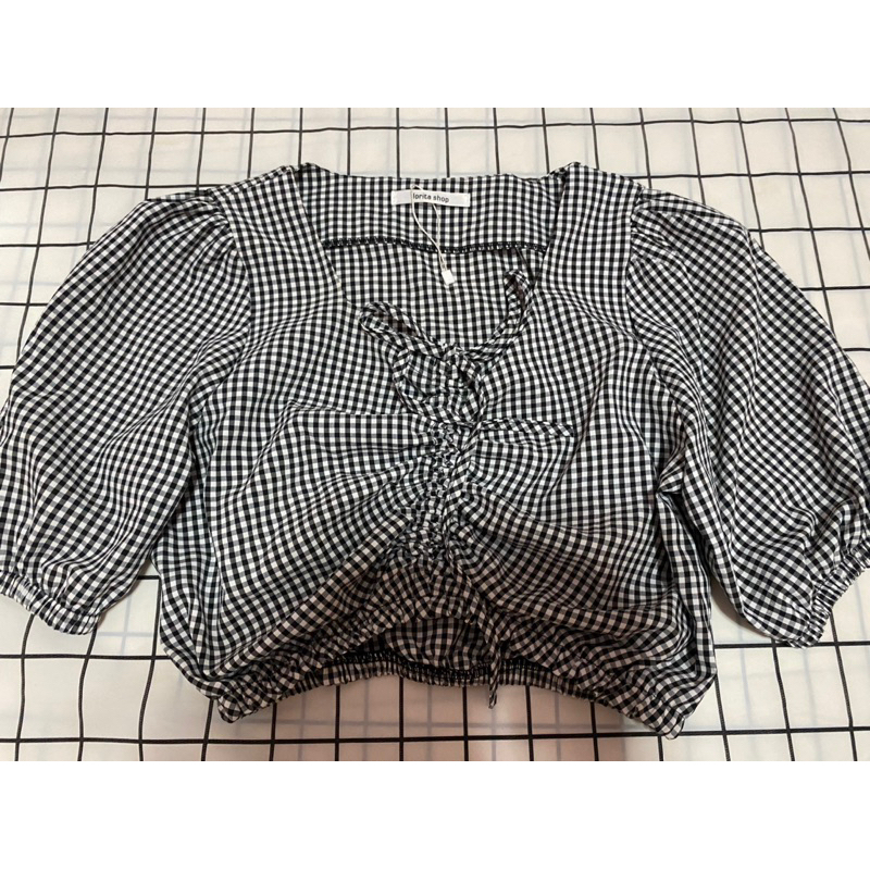 เสื้อครอป งานป้ายLolita shop (งานใหม่ยังไม่เคยใส่/ซัก💯)